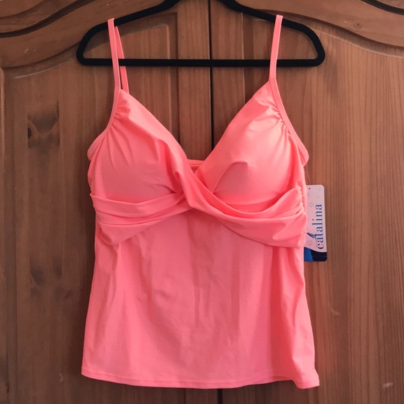 peach tankini